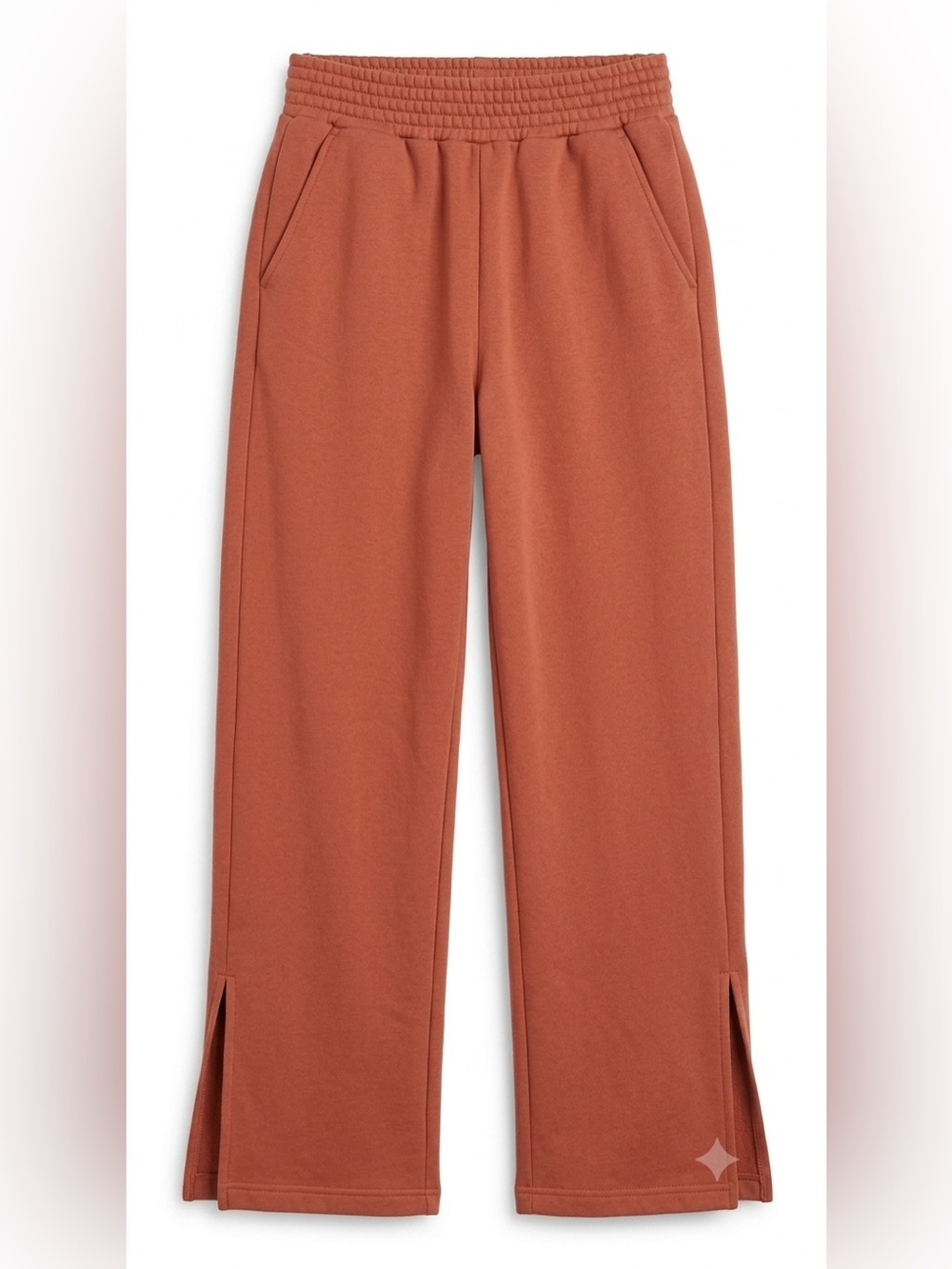 Pact Courtside Fleece Split Hem Wide Leg Sweatpants Size Medium